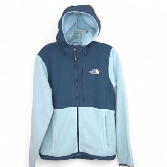 The North Face Jackets & Blazers - The North Face vintage Dinali bay Blue Hooded Fleece Jacket size small